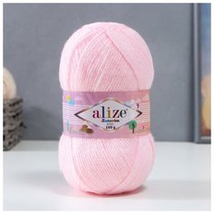 Пряжа "Sekerim Bebe" 100% акрил 320м/100гр (184 светло-розовый) Alize