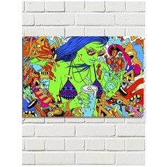 Картина по номерам Хиппи арт (психоделика, девушка) - 8325 Г 60x40