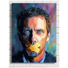 Картина по номерам сериал Доктор Хаус (Хью Лори) - 8715 В 30x40