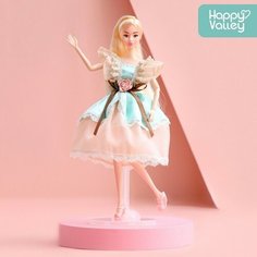 Happy Valley Кукла-модель шарнирная «Нежные мечты», в бежево-бирюзовом платье