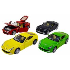 Металлическая машинка 1:32 Ferrari 14,5 см. 608D свет и звук, инерционная / Микс Panawealth Inter Holdings