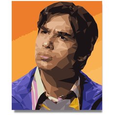 Картина по номерам "Raj / Теория Большого Взрыва" холст на подрамнике 40х50