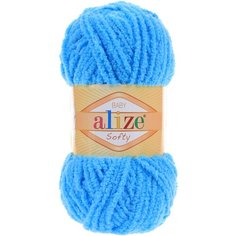 Пряжа ALIZE Softy (100% микрополиэстер) (364 морская волна) 5 шт