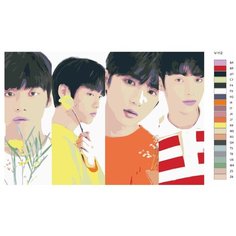 Картина по номерам V-112 "K-pop группа TXT" 40х60 Brushes Paints