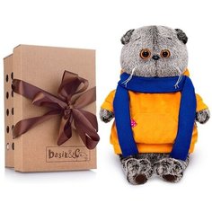 Мягкая игрушка Budi Basa - кот Басик в толстовке с шарфом 30 см Basik&Co