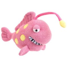 Мягкая игрушка Abtoys Knitted. Рыба Удильщик вязаная с подсветкой, 32см M4915