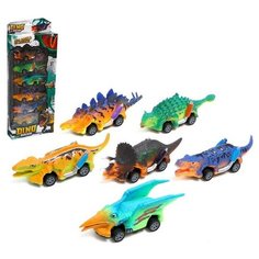 Набор машин инерционных DINO, 6 штук Noname