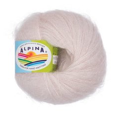 Пряжа ALPINA "GRACE" 72% супер кид мохер, 28% шелк 4 шт. х25г 210м №06 светло-светло-бежевый
