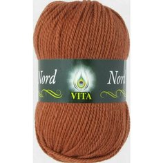 Пряжа Норд Вита (Nord Vita), цвет: 4778 терракот, комплект 2 шт. по 100 гр, состав: 48 %шерсть, 52% акрил, длина нити 116 м.