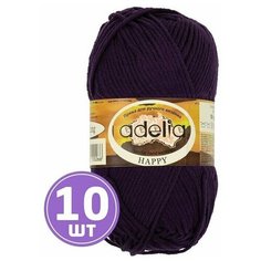 Пряжа Adelia HAPPY (11), темно-фиолетовый, 10 шт. по 50 г
