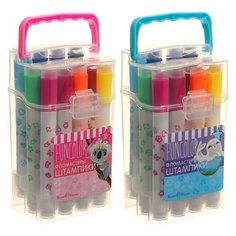 Фломастеры-штампики 12 цветов, Funcolor, в пластиковом пенале, в ассортименте, 1 шт. Bruno Visconti