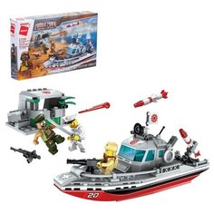 Конструктор Военные зона "Десантный катер", 3 минифигуры, 235 деталей Pr Market