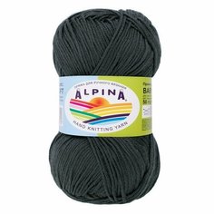 Пряжа ALPINA "BABY SUPER SOFT" 10 шт. в упак. цвет №10 т. серый (BABY SUPER SOFT-№10 т. серый)