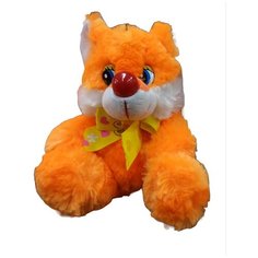 Мягкая игрушка Лисенок с ленточкой 25 см китай