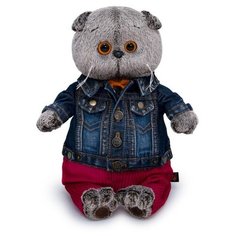 Мягкая игрушка «Басик в джинсовой куртке и малиновых штанах», 30 см Basik&Co