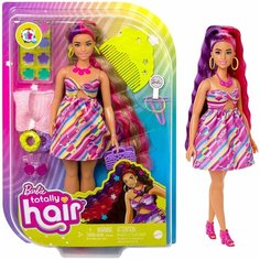 Кукла Барби Totally Hair в цветочном стиле Barbie