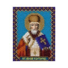 PANNA Набор для вышивания Икона Святителя Николая Чудотворца 8.5 х 11 см, CM-1338