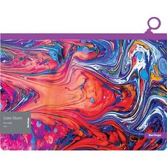 Папка-конверт на молнии Berlingo "Color Storm", 180мкм, с рисунком, 12 шт