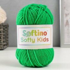 Пряжа 100% акрил "Softy Kids" 90м ±5м 50 гр цвет 44 травяной Softino