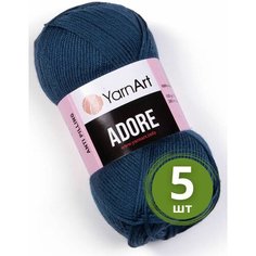 Пряжа YarnArt Adore (Адоре) - 5 мотков 348 т. джинс, 100% акрил антипиллинг, 100 г 280 м
