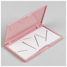 Игольница магнитная, 11 × 6,5 см, цвет розовый Noname