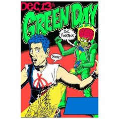 Картина по номерам на холсте Музыка Green Day Билли Джо Армстронг - 7698 В 60x40