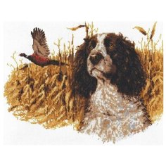 Набор для вышивания "Спаниель и фазан", 38x30 см, Палитра