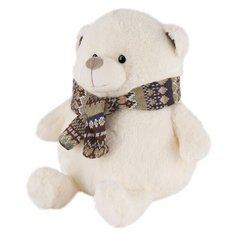 Мягкая игрушка «Мишка Сноу с шарфом», 27 см Maxitoys