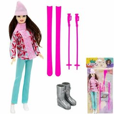 Кукла Miss Kapriz 931LYS лыжница в пак. Нет бренда