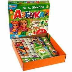 Игра Умка Азбука. М. А. Жукова. Обучающая настольная игра 3в1 4680107987563 /20/ Нет бренда