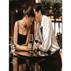 Картина по номерам За бокалом 40х50 см Hobby Home