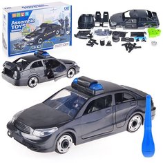 Машина - конструктор "Полиция" с отверткой Toys Cave