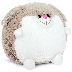 Мягкая игрушка "Заяц", круглый, цвет серый, 34 см