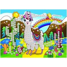 Мозаика мягкая "Милая лама", А5 Рыжий кот