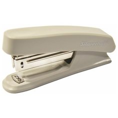Степлер Silwerhof 401072-11 N10 (12листов) серый 50скоб пластик закрытый коробка - 12 шт