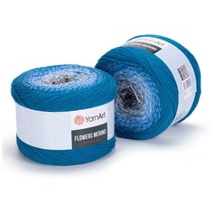Пряжа YarnArt Flowers Merino | Пряжа Yarnart Flowers Merino - 540 принт | 2шт упаковка | Акрил: 75%, Шерсть: 25%