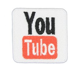 Нашивка, патч, шеврон "You Tube" 55x55mm PTC193 22 ПИНГВИНА