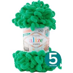 Пряжа Alize Puffy 778 (весенняя зелень) 5 шт.
