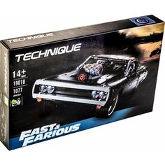 Конструктор Lion King 180139 Dodge Charger Доминика Торетто из 1077 деталей, серии Technic, Автомобили