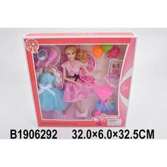 Кукла 015-2DX с питомцем и аксессуарами в коробке КНР