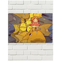 Картина по номерам Аниме Рыбка Поньо на утёсе (Миядзаки) - 8553 Г 60x40