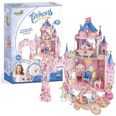 3D пазл CubicFun Замок Принцессы с садом, 92 детали