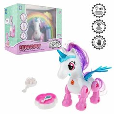 Интерактивная игрушка Robo Pets Робо-единорог бело-розовый Т16802