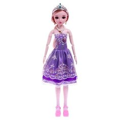Кукла интерактивная ТероПром 7110943 шарнирная "Оля" в платье, с пультом