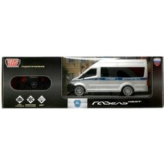 GAZELNEXT-21RCL-POL-GY338747 Машина р/у газель NEXT полиция 21,5 см, свет, сереб, кор. Технопарк в к GAZELNEXT-21RCL-POL-GY