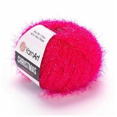 Пряжа YARNART Christmas YarnArt, розовый неон - 33, 100% полиамид, 10 мотков, 50 г, 142 м.