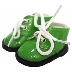 Обувь для кукол, Ботинки на шнурках 5 см для Paola Reina 32 см, Berjuan 35 см, Vidal Rojas 35 см и др, зеленые Favoridolls