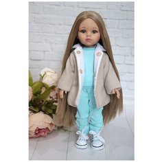 Комплект одежды и обуви для кукол Paola Reina 32 см (пальто, костюм и кеды), бежевый Favoridolls