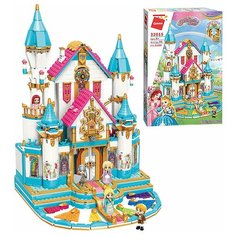 Qman Конструктор Принцессы «Королевский замок», 5 минифигур и 1169 деталей