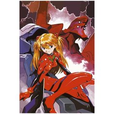 Картина по номерам на холсте Аниме Евангелион Аска - 715 40X60